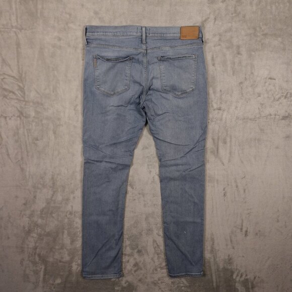 Paige Federal Slim Straight Jeans Men's 34 Light Wash Soft Stretch Denim - Picture 9 of 15